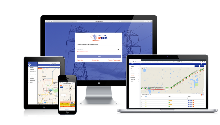 LineGuide Application Mockups