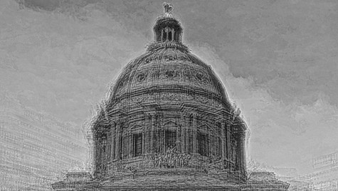 Photo Sketch #4: MN State Capitol Exteri