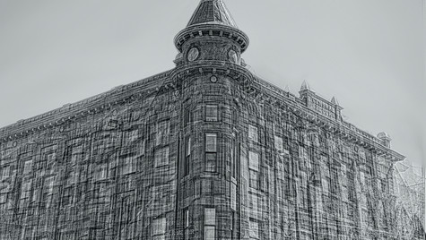 Photo Sketch #9: Central Block Building