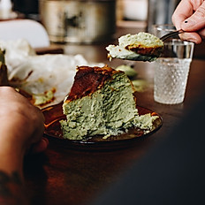 Tarta de queso y matcha