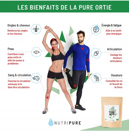 Miniature : Nutripure - Feuilles d'ortie bio en poudre - 150Gr