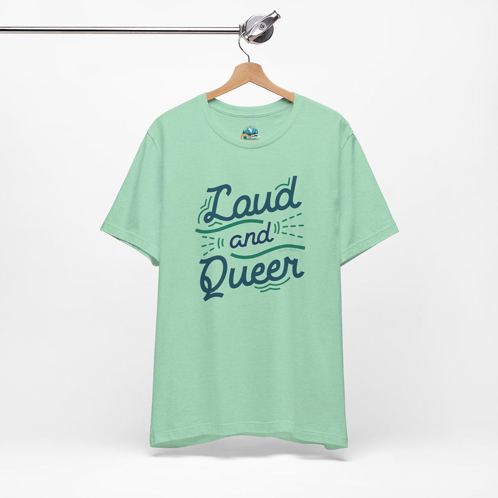 Thumbnail: Loud and Queer Unisex Jersey Tee