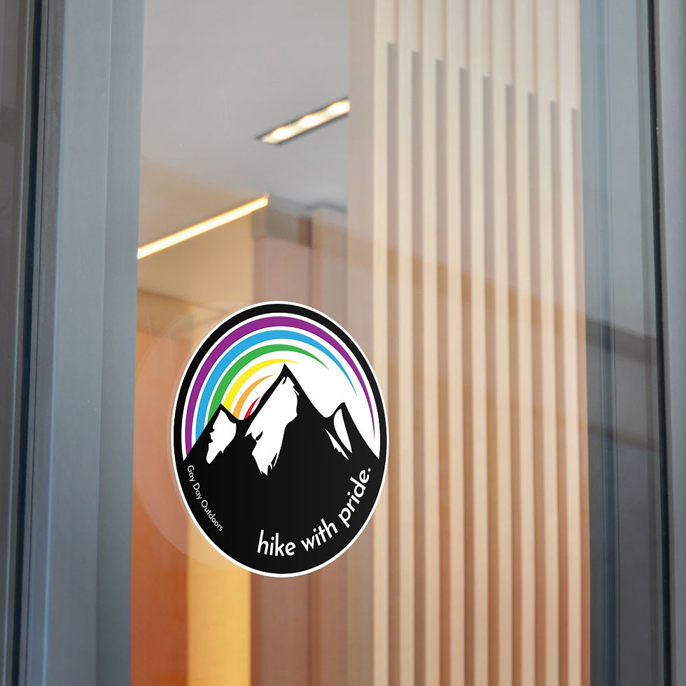 Thumbnail: Hike with Pride Rainbow Vinyl Sticker Decal