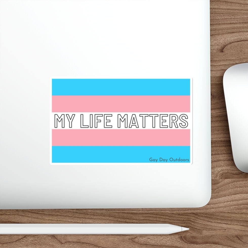 Thumbnail: Trans Rights Pride Flag Vinyl Sticker Decal