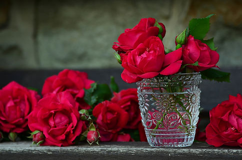 Roses in water