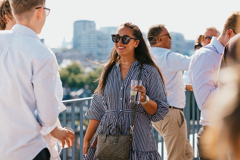 Rooftop views, summer drinks and a building close to home 🥂