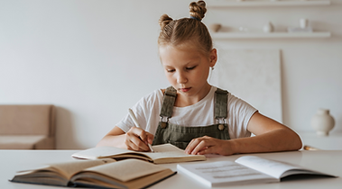 Wonder & Wild - girl learning at home