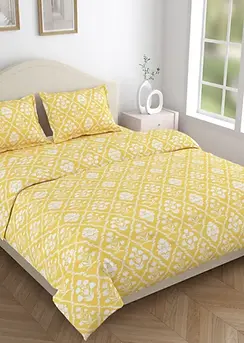 Printed cotton throw blanket – boutique home decor