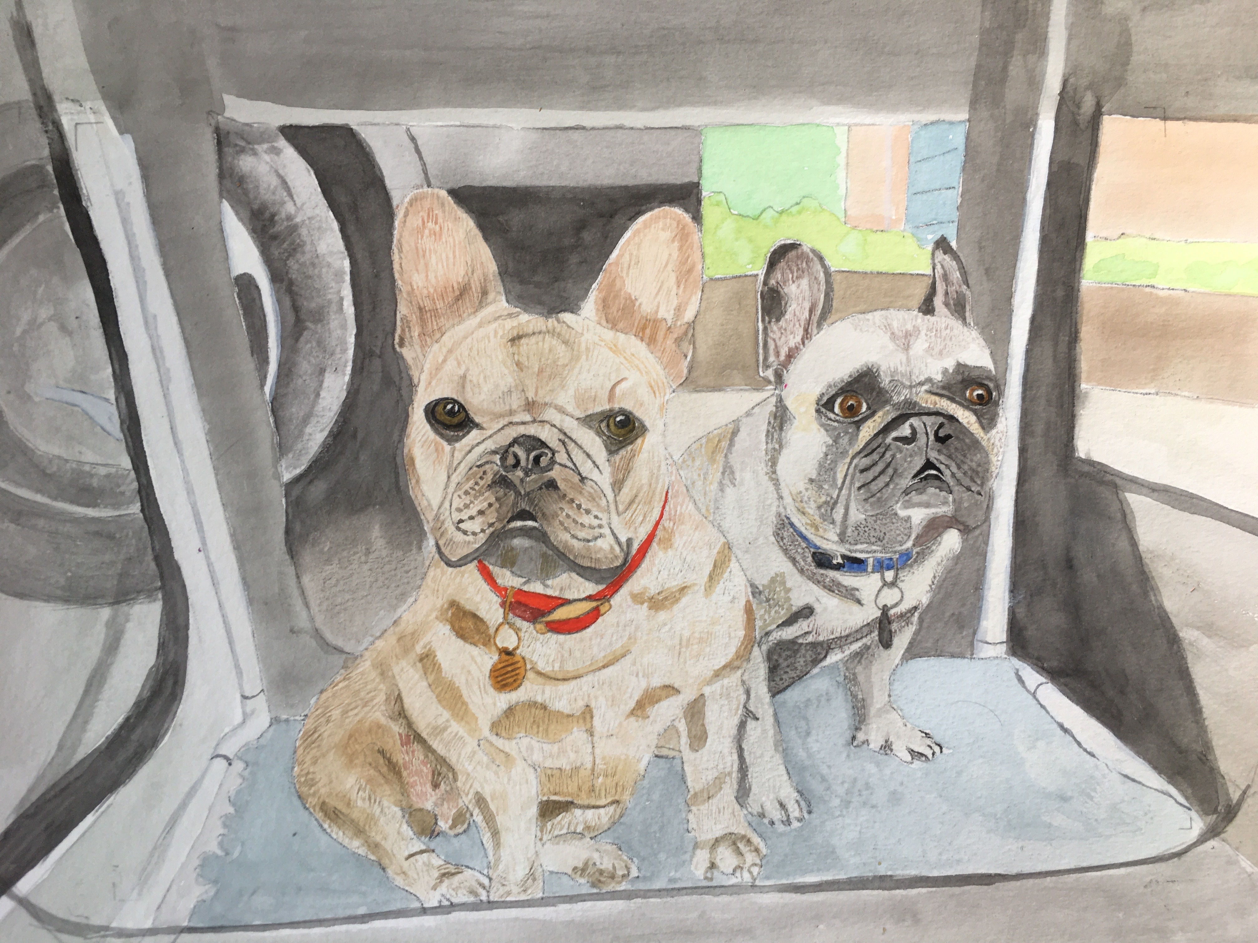 Commissioned Work - Dogs - £150
