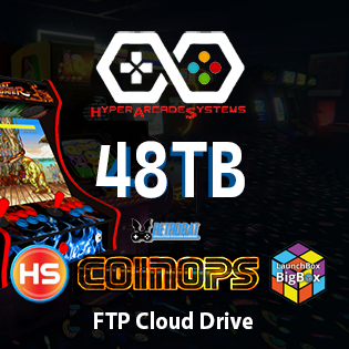 48TB Hyperspin, Bigbox, Coinops and Retrobat FTP Digital Download 