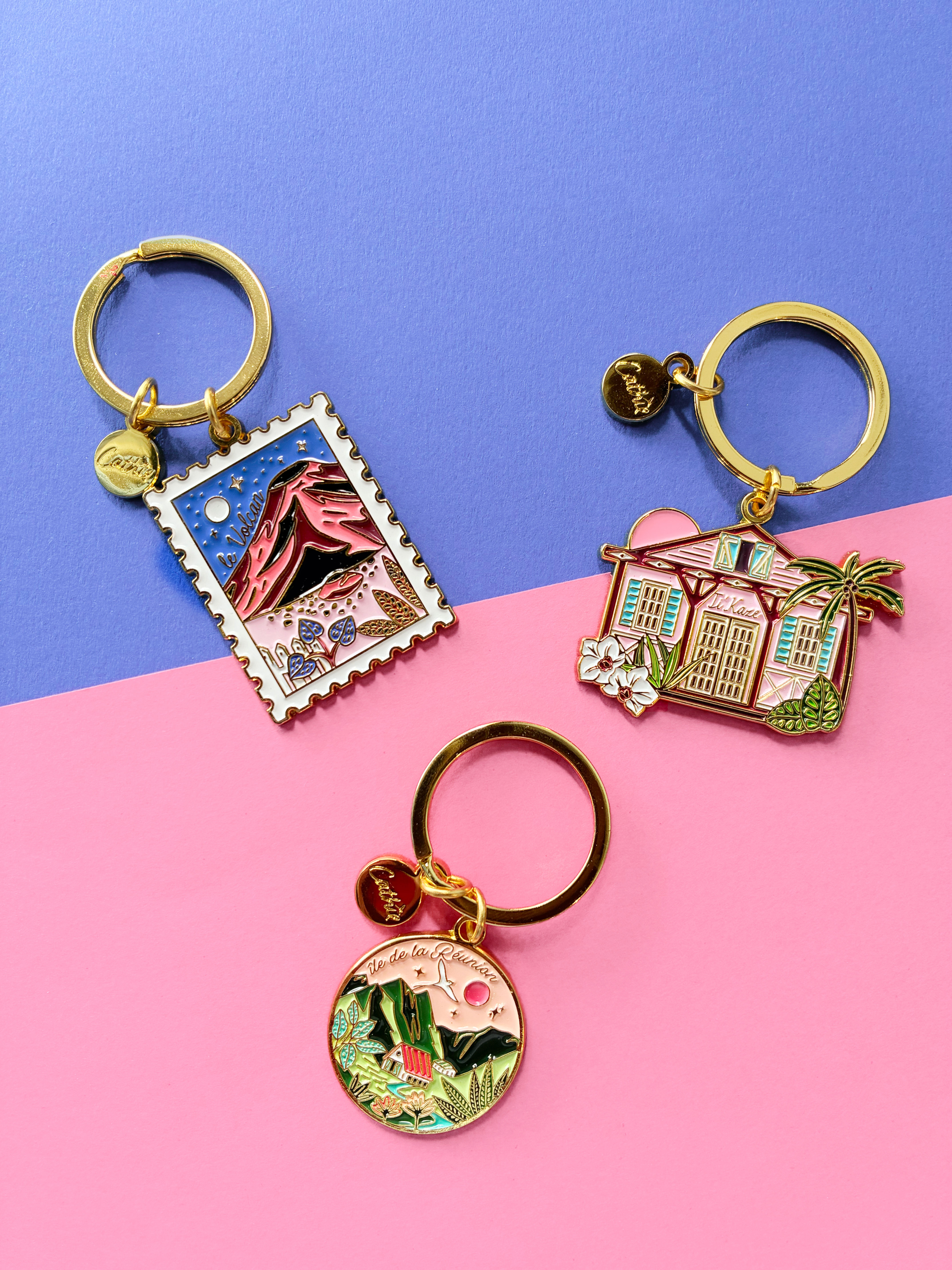 Lot de 3 Porte-clés