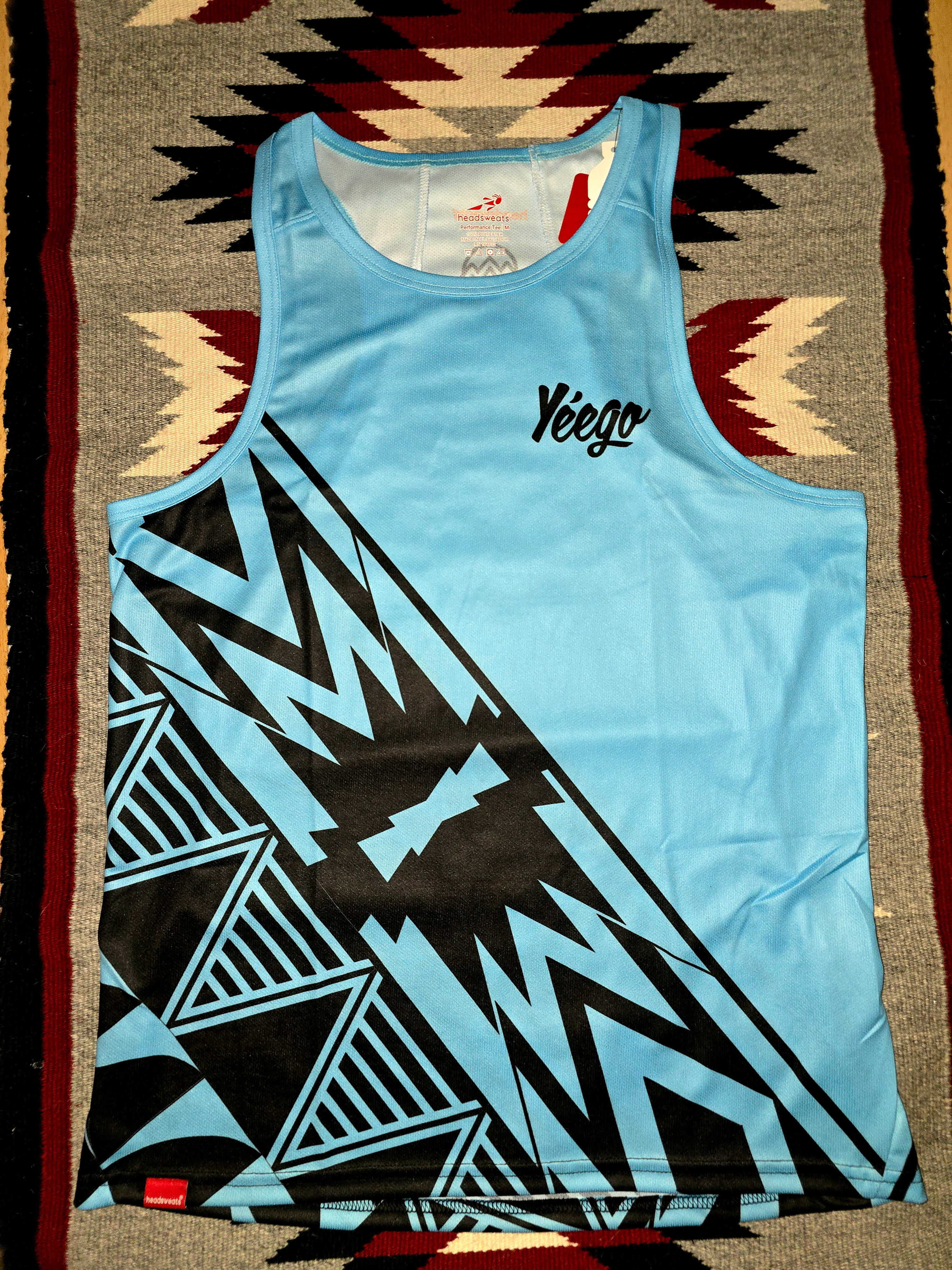 Men Performance Singlet Turquoise 