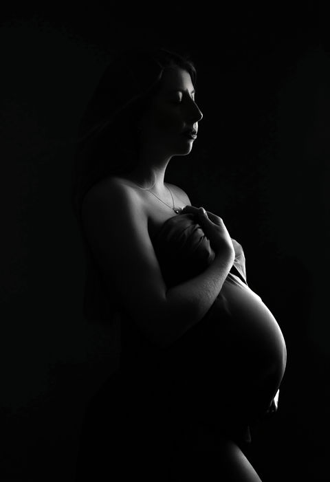 Studio maternity photoshoot photographed in my Portishead studio near Bristol