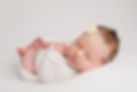 a sleeping baby in a safe newborn studio in birmingham