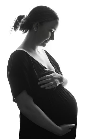 high key Fine art black and white maternity photography in Bristol