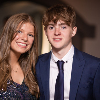 Portrait of teenage guests at a formal event in Bristol
