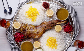 Saffron lamb stew with barberry rice recipe