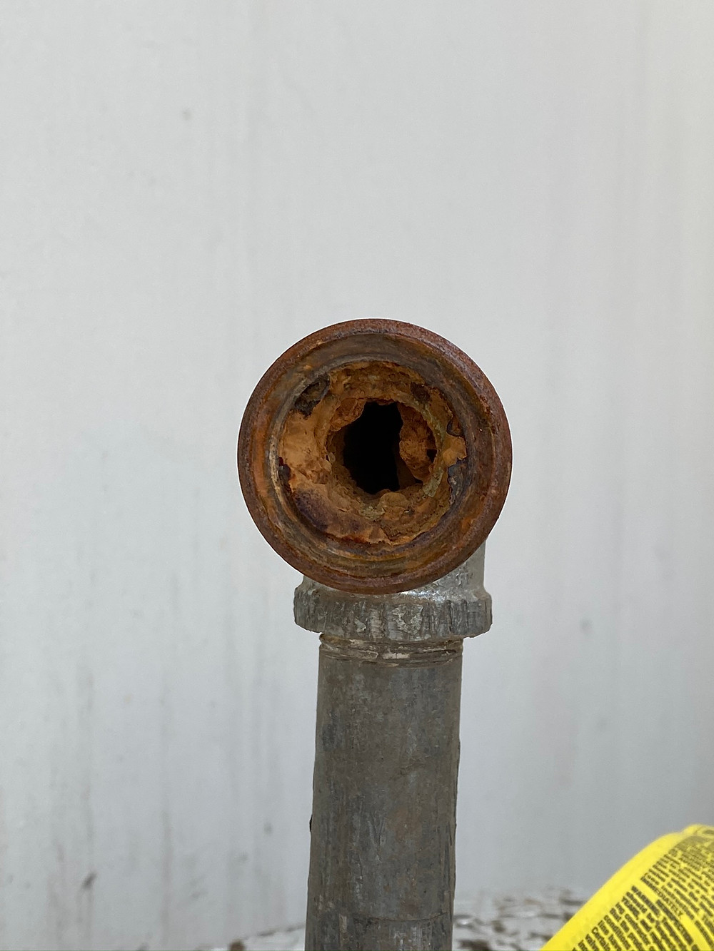 Corrosion, Galvanized Pipe, Leaking Pipe, Rust Colored Pipe