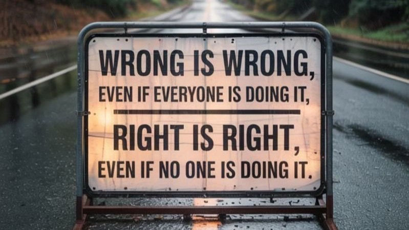 The Importance of Standing for What is Right in a Conformist World