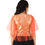 Thumbnail: UNFAKENOW  Party Cape Sleeve Printed Women Orange Top