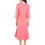 Thumbnail: UNFAKENOW  Women Striped Cotton Blend Straight Pink Kurta