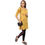 Thumbnail: UNFAKENOW  Women Floral Print Cotton Blend Straight Yellow Kurta
