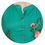 Thumbnail: UNFAKENOW  Women Embroidered Cotton Blend Straight Dark Green Kurta