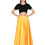 Thumbnail: UNFAKENOW  Women Solid Flared Yellow Cotton Skirt
