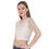 Thumbnail: UNFAKENOW  Party Half Sleeve Embellished Women White Top