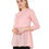Thumbnail: UNFAKENOW  Casual 3/4 Sleeve Polka Foil Print Women Pink Top