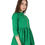 Thumbnail: UNFAKENOW  Formal 3/4 Sleeve Embroidered Women Green Top
