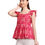 Thumbnail: Pink Women Western Wear Printed Cotton Sleeveless Cami Cute Stylish Peplum Top