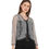 Thumbnail: UNFAKENOW  Women 3/4th Sleeve Grey Shrug