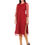Thumbnail: UNFAKENOW  Women Polka Dot Embellished Net Straight Maroon Kurta