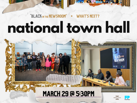 Don't Forget to Join Us at Media 2070's "Black in the Newsroom" Virtual Town Hall!