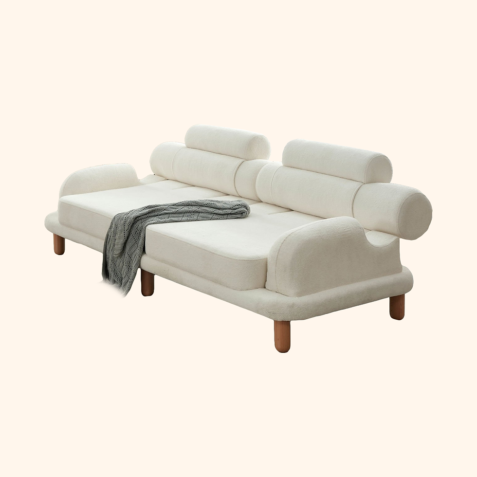Miniatură: Canapea • Crem, 238x97 cm