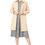 Miniature : Robe Manteau pour femmes automne, hiver, printemps, été  -  Ava Luke (Beige)