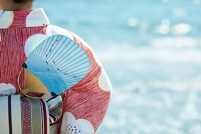 浴衣と団扇