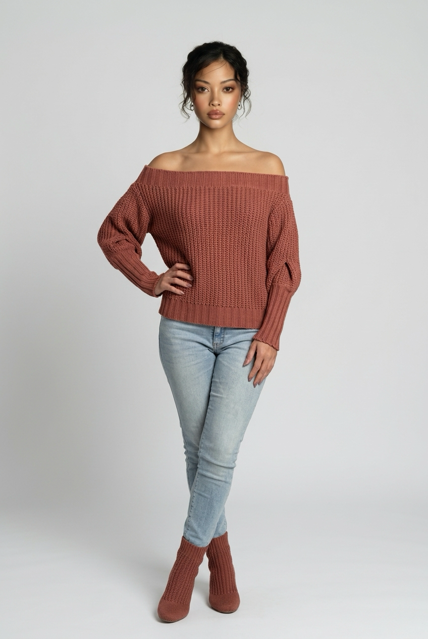 Miniatura: Blusa Tricot terracota