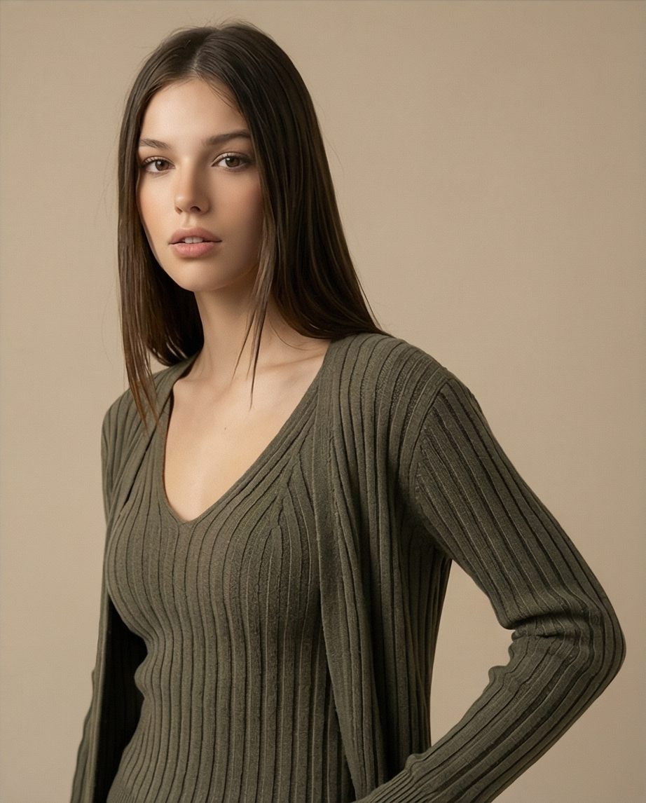 Miniatura: Regata tricot encanto verde