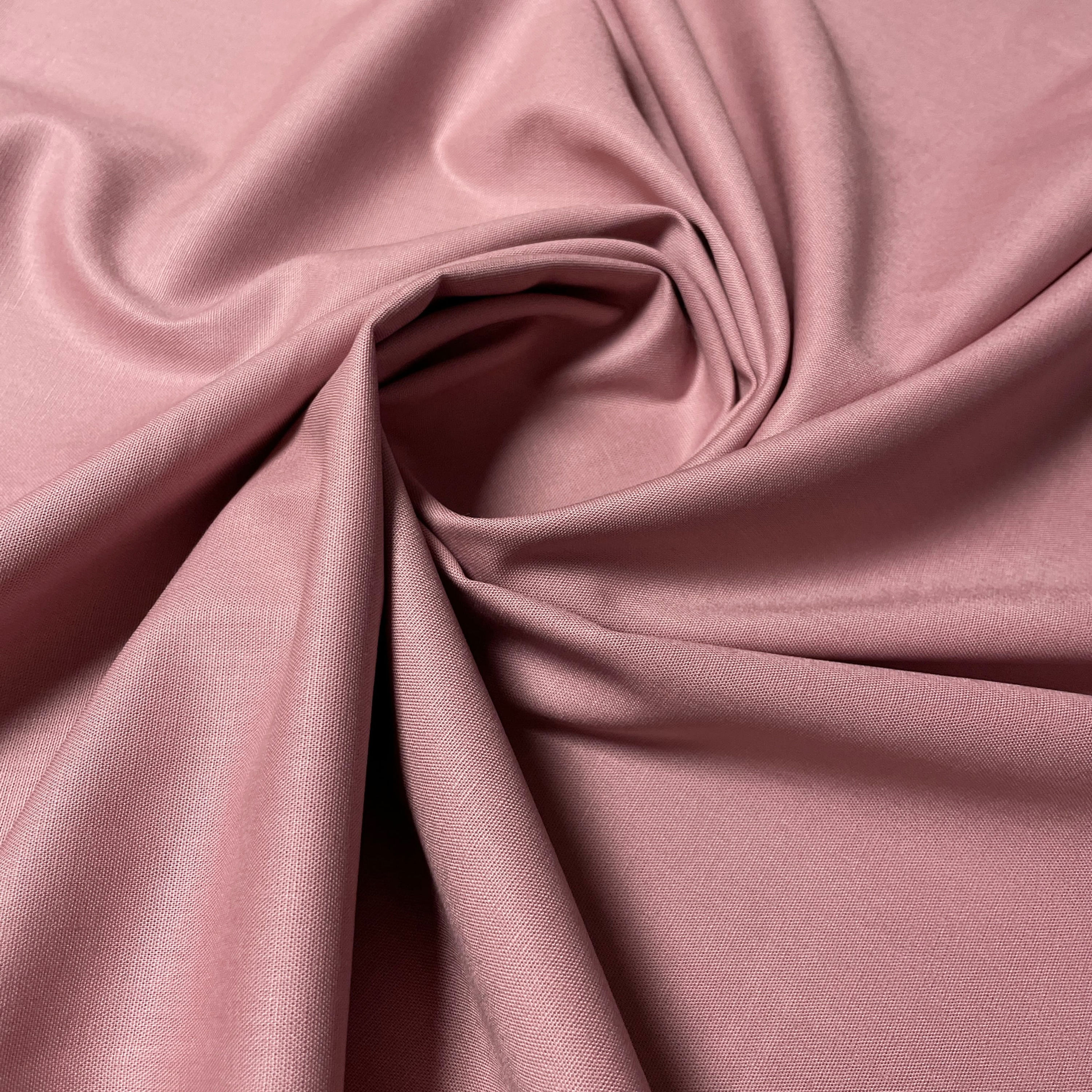 Baumwollstoff in kräftigem altrosa