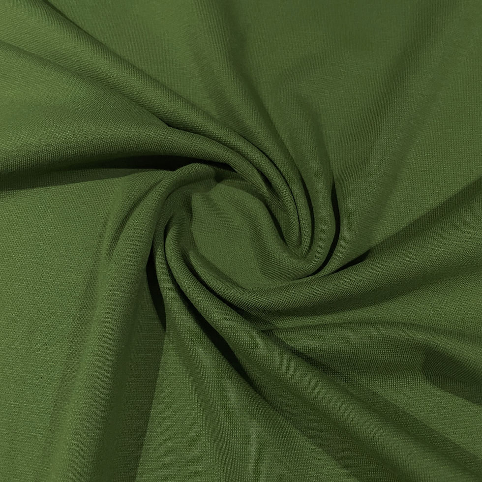 Bündchen in Dunkelgrün