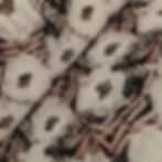 Modal-Stoff mit Yasminblumen in schwarz und braun