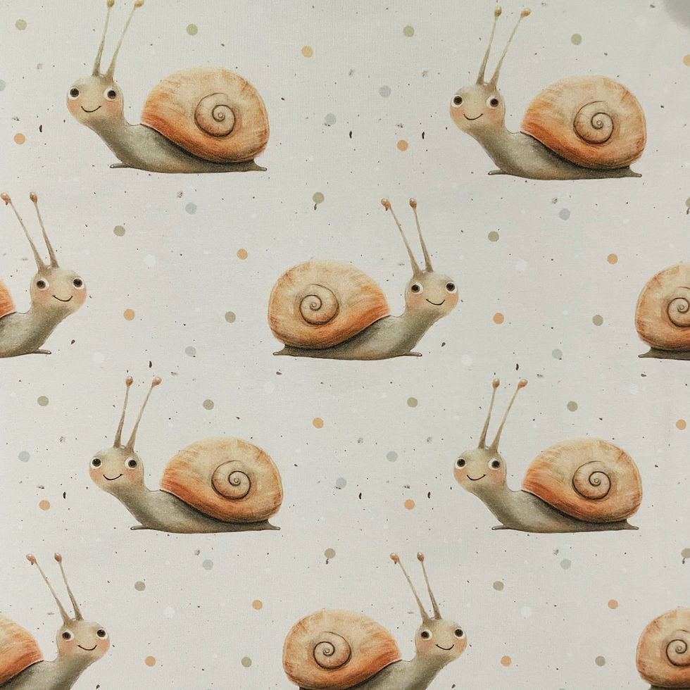 Jersey mit glücklichen Schnecken, Ansicht von oben