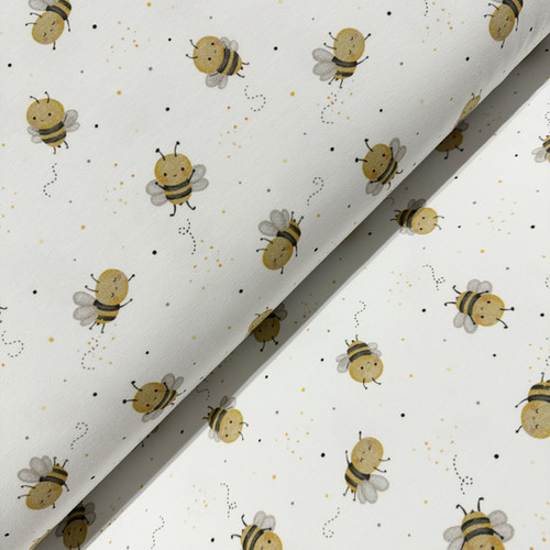 Bienen Baumwollstoff Biene Baumwollstoff 'Bee' Mit Bienenmuster