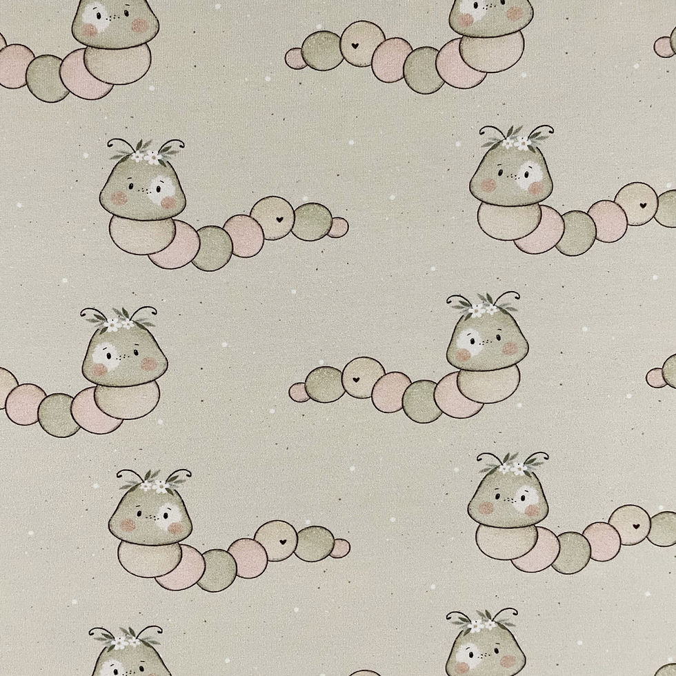 Jersey mit kindlichen Raupen, Ansicht von oben