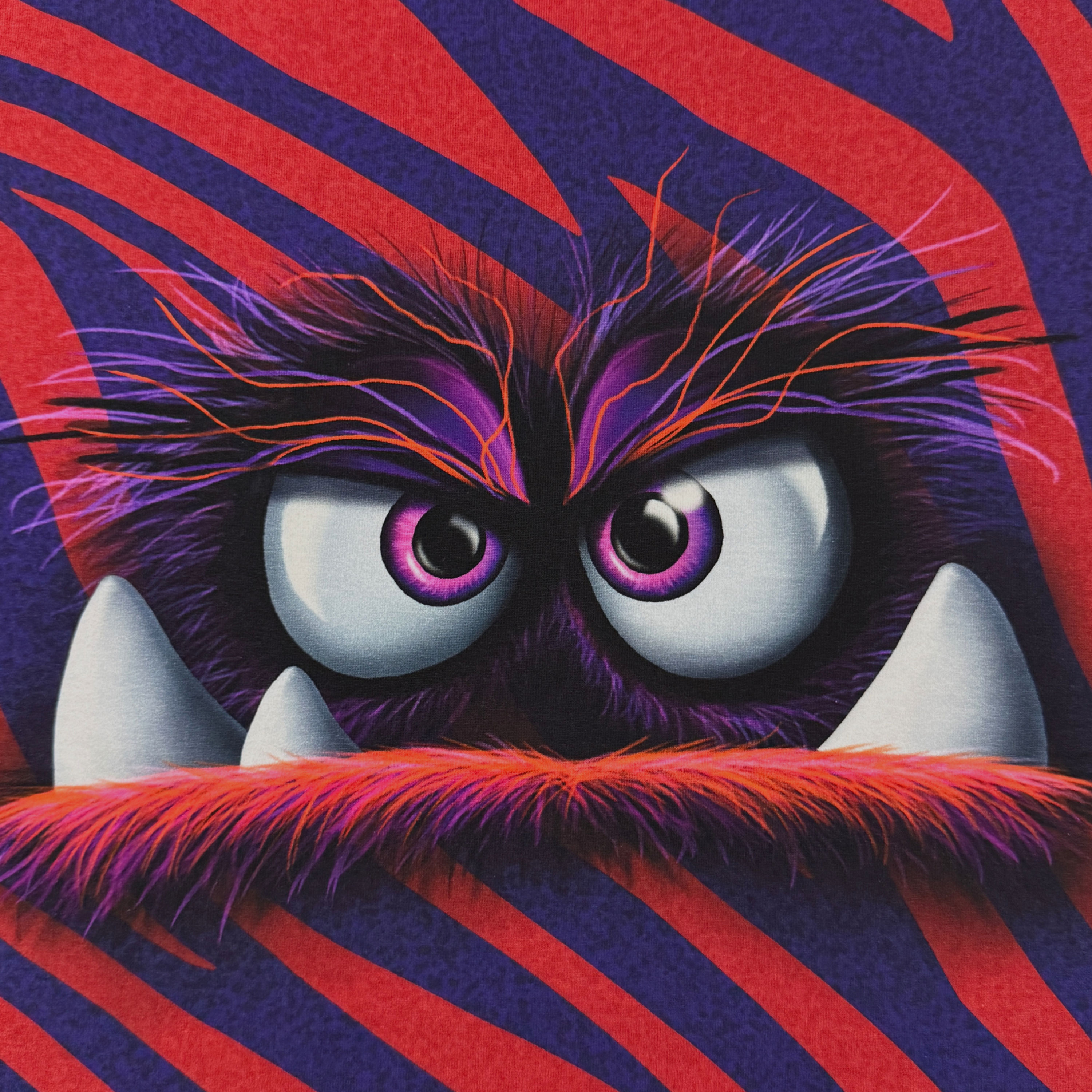 French-Terry Panel mit Monster, Detail
