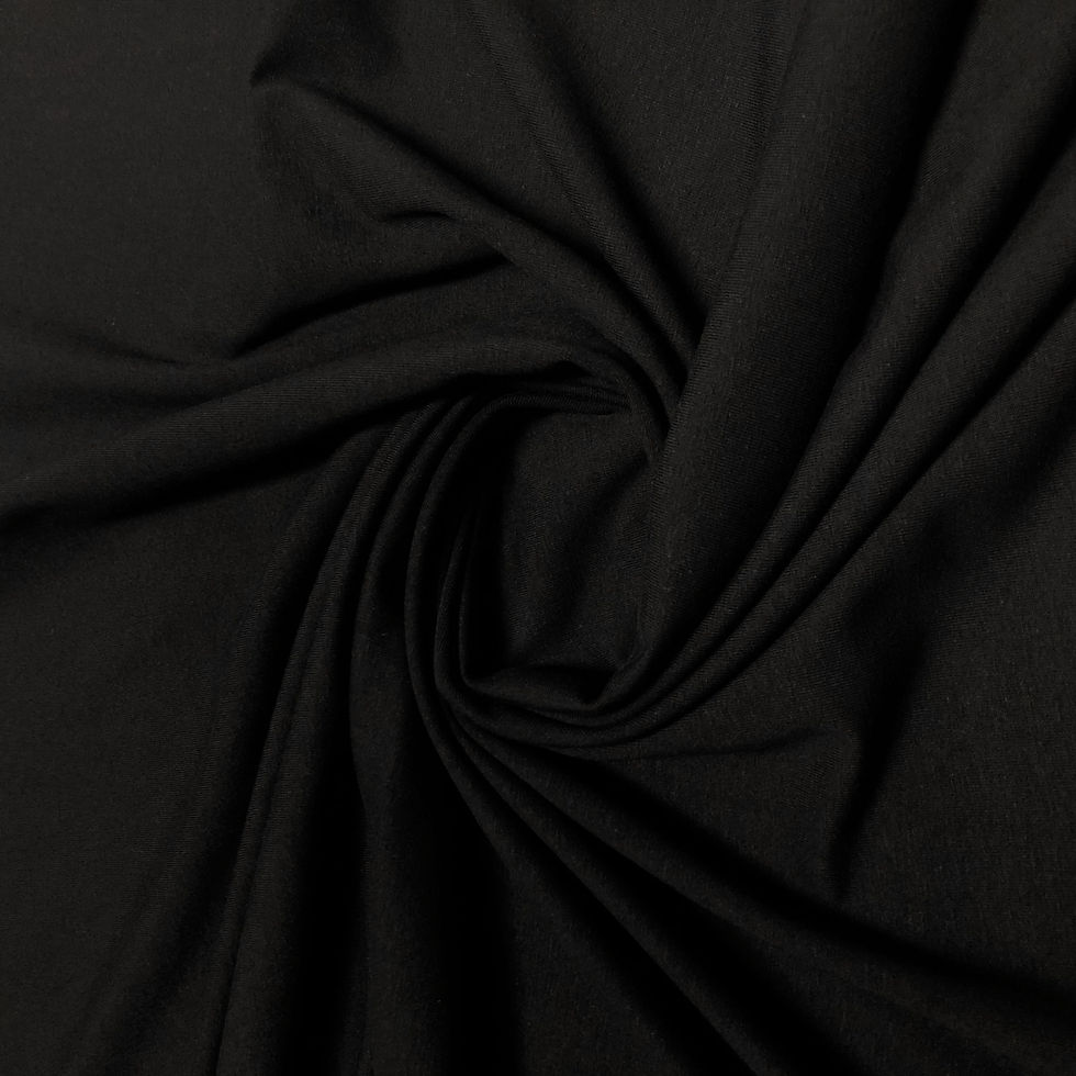 Bio-Jersey-Stoff in schwarz