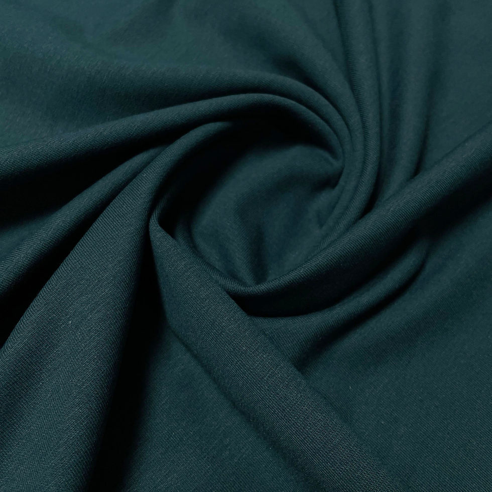 Bio-French-Terry in dunkelpetrol