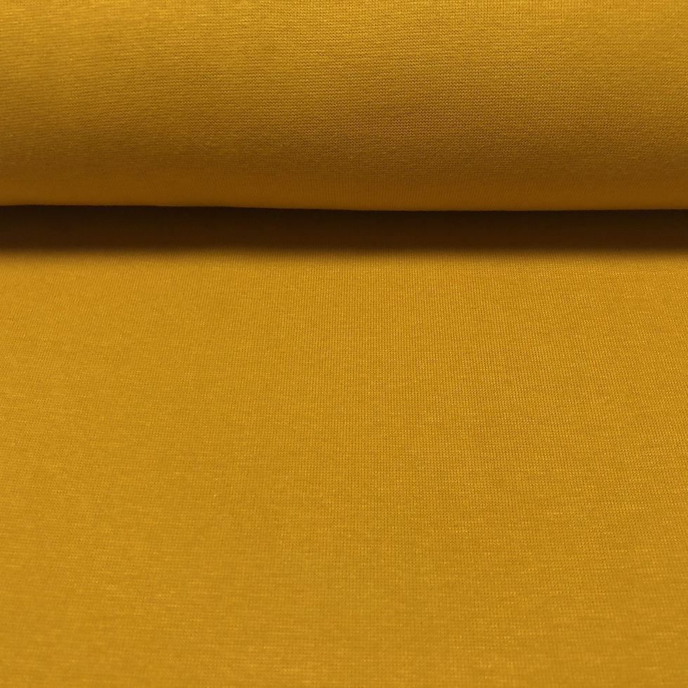 Bio-Bündchen in senfgelb, Detailansicht